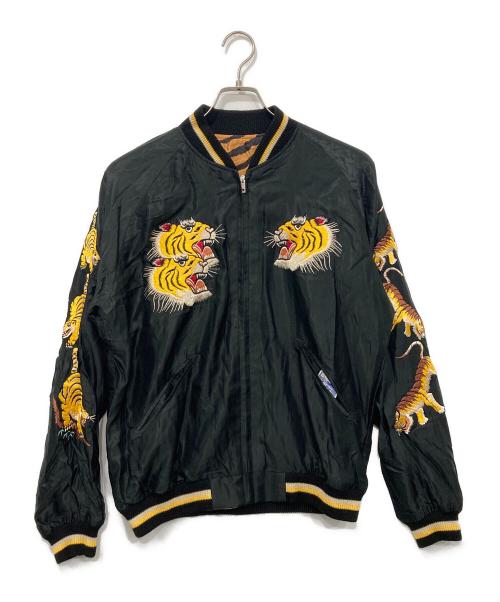 BEAMS（ビームス）BEAMS (ビームス) TAILOR TOYO (テーラー東洋) アセテート スカジャン/コラボスカジャン ブラック サイズ:Lの古着・服飾アイテム