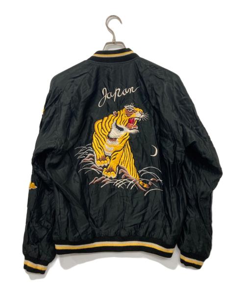 BEAMS（ビームス）BEAMS (ビームス) TAILOR TOYO (テーラー東洋) アセテート スカジャン/コラボスカジャン ブラック サイズ:Lの古着・服飾アイテム