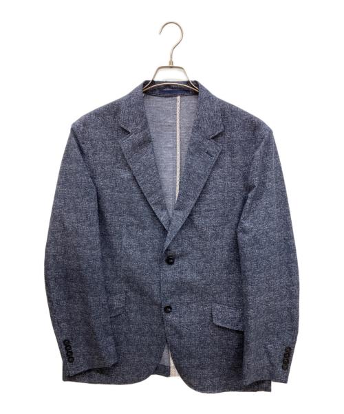MEN'S BIGI（メンズビギ）MEN'S BIGI (メンズビギ) COOL DOTSメランジプリントジャケット ネイビー サイズ:4の古着・服飾アイテム