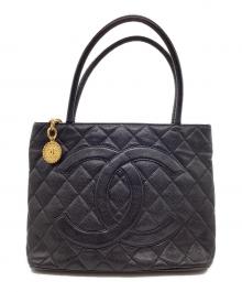 CHANEL（シャネル）の古着「キャビアスキントートバッグ」