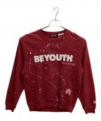 WIND AND SEA×AMERICAN RAG CIEウィンダンシー×アメリカンラグシー）の古着「GALAXY PAINT SWEAT SHIRT」｜ボルドー