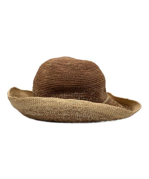 Vivienne Westwood（ヴィヴィアンウエストウッド）Vivienne Westwood (ヴィヴィアンウエストウッド) ラフィアハット ブラウン サイズ:S~Mの古着・服飾アイテム
