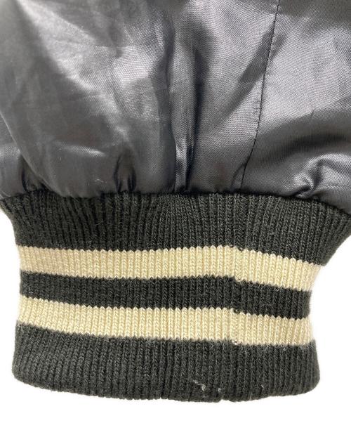 CELINE（セリーヌ）CELINE (セリーヌ) カレッジテディジャケット/College Teddy Jacket ブラック×ブラウン サイズ:Sの古着・服飾アイテム