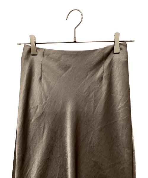 IENA（イエナ）IENA (イエナ) ダブルサテンスカート グレー サイズ:34の古着・服飾アイテム