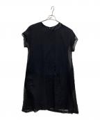 COMME des GARCONS COMME des GARCONSコムデギャルソン コムデギャルソン）の古着「レイヤードワンピース」｜ブラック