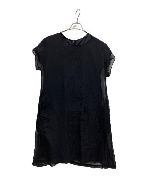 COMME des GARCONS COMME des GARCONS（コムデギャルソン コムデギャルソン）COMME des GARCONS COMME des GARCONS (コムデギャルソン コムデギャルソン) レイヤードワンピース ブラック サイズ:XSの古着・服飾アイテム