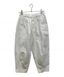 BLACK COMME des GARCONS（ブラックコムデギャルソン）の古着「テーパードパンツ　ストレートパンツ」｜ホワイト