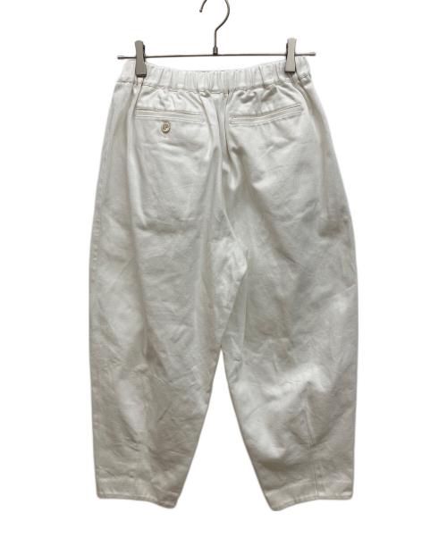 BLACK COMME des GARCONS（ブラックコムデギャルソン）BLACK COMME des GARCONS (ブラックコムデギャルソン) テーパードパンツ　ストレートパンツ ホワイト サイズ:XSの古着・服飾アイテム