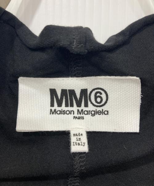 MM6 Maison Margiela（エムエムシックスメゾンマルジェラ）MM6 Maison Margiela (エムエムシックスメゾンマルジェラ) ショートスリーブアシンメトリーTシャツ ブラック サイズ:Mの古着・服飾アイテム