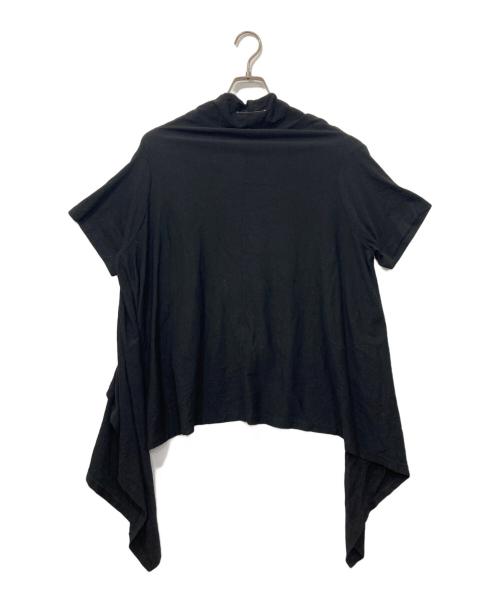 MM6 Maison Margiela（エムエムシックスメゾンマルジェラ）MM6 Maison Margiela (エムエムシックスメゾンマルジェラ) ショートスリーブアシンメトリーTシャツ ブラック サイズ:Mの古着・服飾アイテム