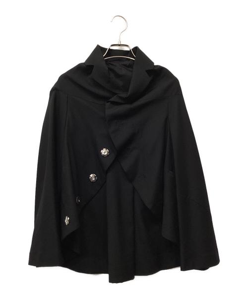 BLACK COMME des GARCONS（ブラックコムデギャルソン）BLACK COMME des GARCONS (ブラックコムデギャルソン) 燕尾 サークルシルエット ジャケット ブラック サイズ:XSの古着・服飾アイテム