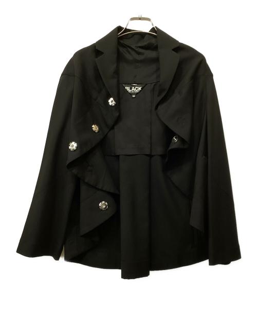 BLACK COMME des GARCONS（ブラックコムデギャルソン）BLACK COMME des GARCONS (ブラックコムデギャルソン) 燕尾 サークルシルエット ジャケット ブラック サイズ:XSの古着・服飾アイテム