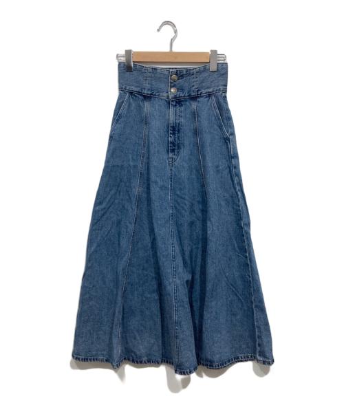 atelier SOMETHING（アトリエ サムシング）atelier SOMETHING (アトリエ サムシング) TLEB DENIM SKIRT インディゴ サイズ:XSの古着・服飾アイテム