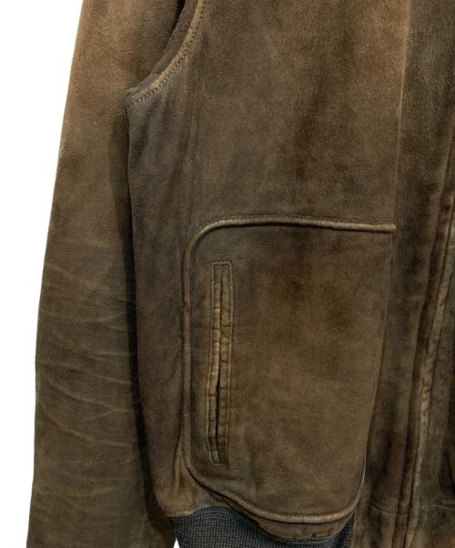 POLO RALPH LAUREN（ポロ・ラルフローレン）POLO RALPH LAUREN (ポロ・ラルフローレン) スウェードジャケット ブラウン サイズ:Mの古着・服飾アイテム