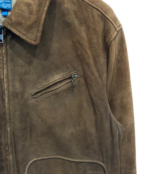 POLO RALPH LAUREN（ポロ・ラルフローレン）POLO RALPH LAUREN (ポロ・ラルフローレン) スウェードジャケット ブラウン サイズ:Mの古着・服飾アイテム