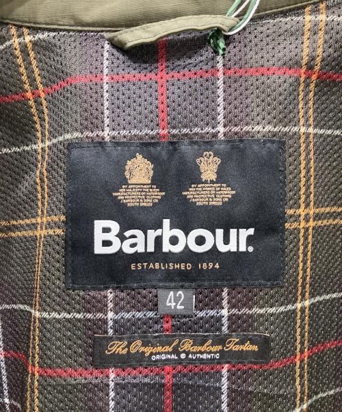 Barbour（バブアー）Barbour (バブアー) TRANSPORT リップストップ ナイロン ショートレングス ブルゾン カーキ サイズ:42 未使用品の古着・服飾アイテム