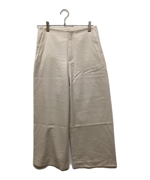 MUSE（ミューズ）MUSE (ミューズ) フラノワイドパンツ ベージュ サイズ:38の古着・服飾アイテム