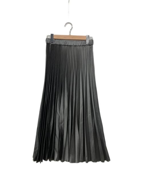 MOGA（モガ）MOGA (モガ) シャイニーサテン プリーツスカート グレー サイズ:2の古着・服飾アイテム