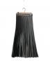 MOGA（モガ）の古着「シャイニーサテン プリーツスカート」｜グレー