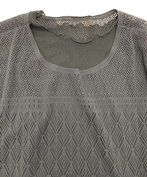 Leilian（レリアン）Leilian (レリアン) 切替レースブラウス ブラック サイズ:9の古着・服飾アイテム