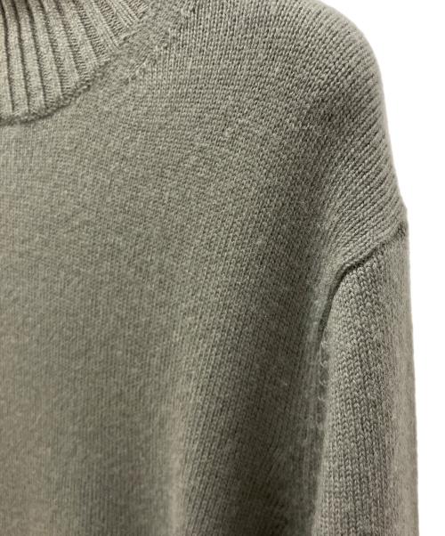 icB（アイシービー）icB (アイシービー) ソフトカシミヤミックス ハイネックワンピース カーキ サイズ:Sの古着・服飾アイテム