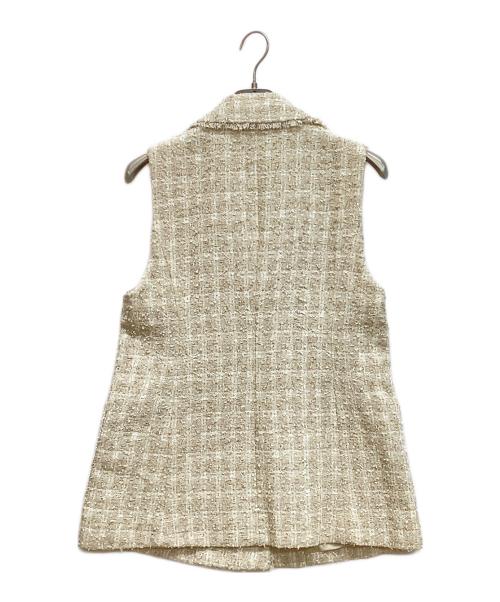 Of STYLE（オブスタイル）Of STYLE (オブスタイル) ツイードジレ ホワイト サイズ:Fの古着・服飾アイテム