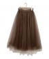 eclat（エクラ）の古着「チュールスカート」｜ブラウン