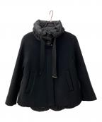 ANAYIアナイ）の古着「ウール切り替えダウンショートコート」｜ブラック