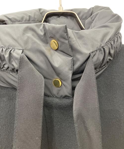 ANAYI（アナイ）ANAYI (アナイ) ウール切り替えダウンショートコート ブラック サイズ:36の古着・服飾アイテム