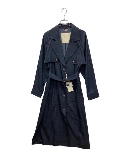 THE CLASSE（ザ・クラス）THE CLASSE (ザ・クラス) デニム風トレンチコート インディゴ サイズ:9 未使用品の古着・服飾アイテム