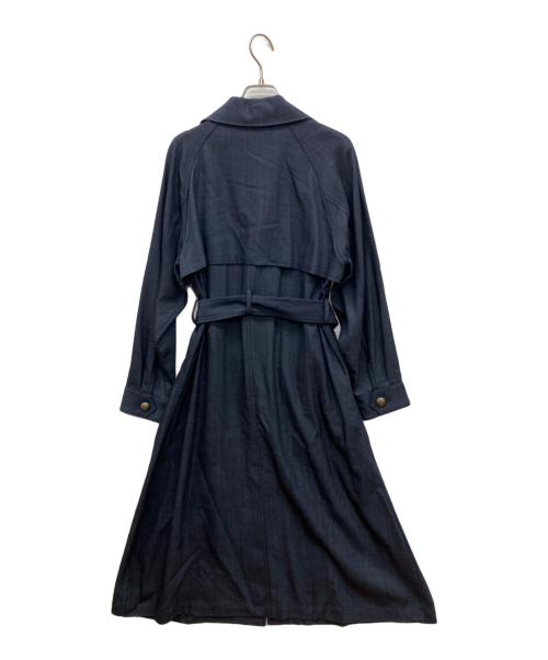 THE CLASSE（ザ・クラス）THE CLASSE (ザ・クラス) デニム風トレンチコート インディゴ サイズ:9 未使用品の古着・服飾アイテム