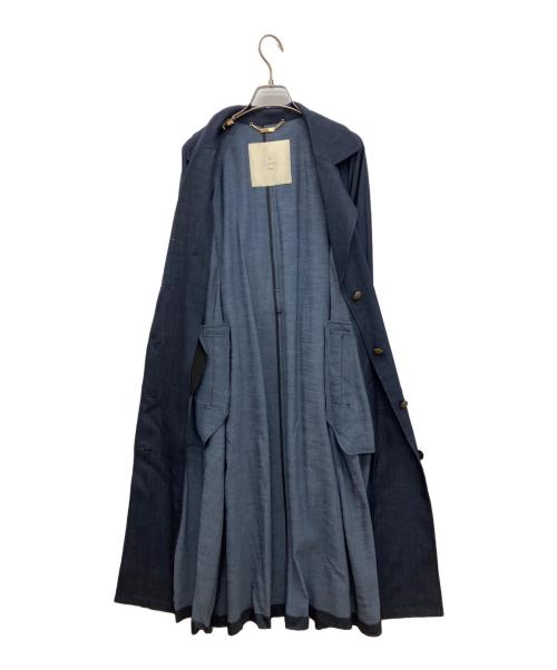 THE CLASSE（ザ・クラス）THE CLASSE (ザ・クラス) デニム風トレンチコート インディゴ サイズ:9 未使用品の古着・服飾アイテム
