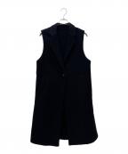 23区ニジュウサンク）の古着「ウールリバー ロング ジレ」｜ブラック