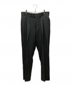 NEATニート）の古着「T/W Serge 2タックパンツ」｜グレー