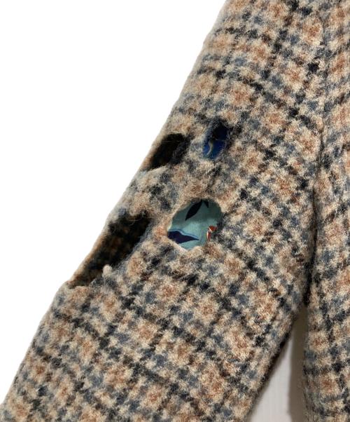 KOLOR（カラー）KOLOR (カラー) WOOL BLANKET CRASH JACKET ブラウン サイズ:1の古着・服飾アイテム