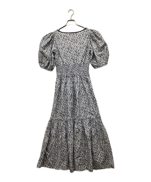 GANNI（ガニー）GANNI (ガニー) フローラルプリントドレス ライトブルー サイズ:34の古着・服飾アイテム