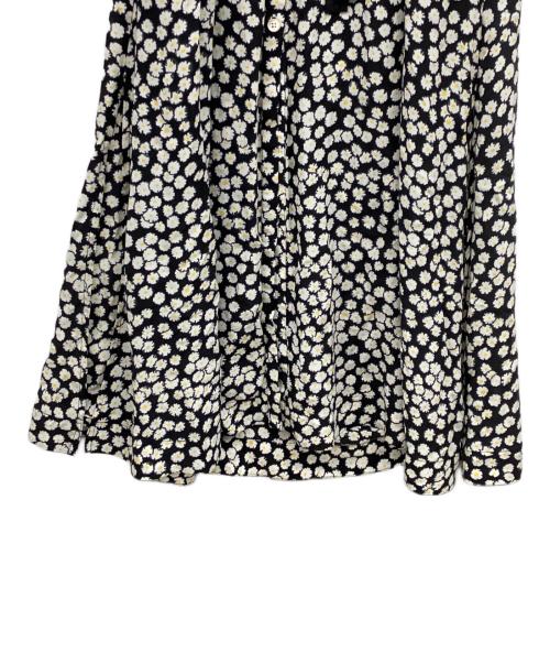 mii（ミー）mii (ミー) マーガレットシルクワンピース ブラック サイズ:Sの古着・服飾アイテム
