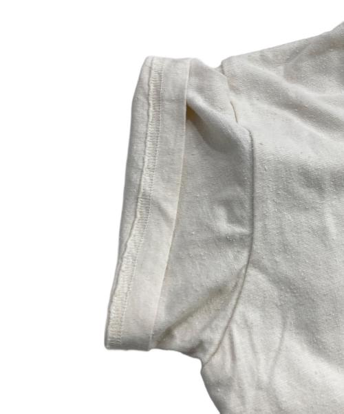 LOEWE（ロエベ）LOEWE (ロエベ) ロゴフリンジカットソー アイボリー サイズ:XSの古着・服飾アイテム