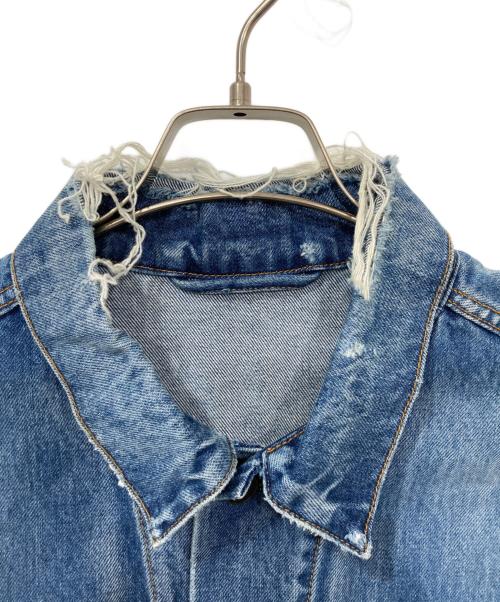 BALENCIAGA（バレンシアガ）BALENCIAGA (バレンシアガ) バックロゴデニムジャケット インディゴ サイズ:34の古着・服飾アイテム