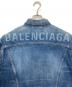 中古・古着 BALENCIAGA (バレンシアガ) バックロゴデニムジャケット インディゴ サイズ:34：50000円