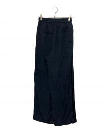 AMOMENTO（アモーメント）の古着「STRAIGHT TUCK BANDING PANTS」｜ダークネイビー