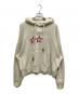 Palm Angels（パーム エンジェルス）の古着「Racing Star Logo Printed Hoodie」｜ベージュ