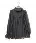 IENA LA BOUCLE (イエナ ラ ブークル) 楊柳プリントフリルブラウス ブラック サイズ:FREE 未使用品：4000円
