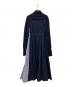sacai (サカイ) ニットドッキングプリーツワンピース ネイビー サイズ:2：20000円