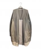 sacaiサカイ）の古着「ドッキングニットコート」｜グレー×オリーブ