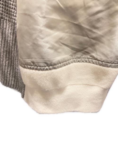 sacai（サカイ）sacai (サカイ) ドッキングニットコート グレー×オリーブ サイズ:1の古着・服飾アイテム