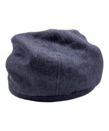 HERMES（エルメス）の古着「ガブリエル セリエ クルー ド セル ベレー帽」｜インディゴ