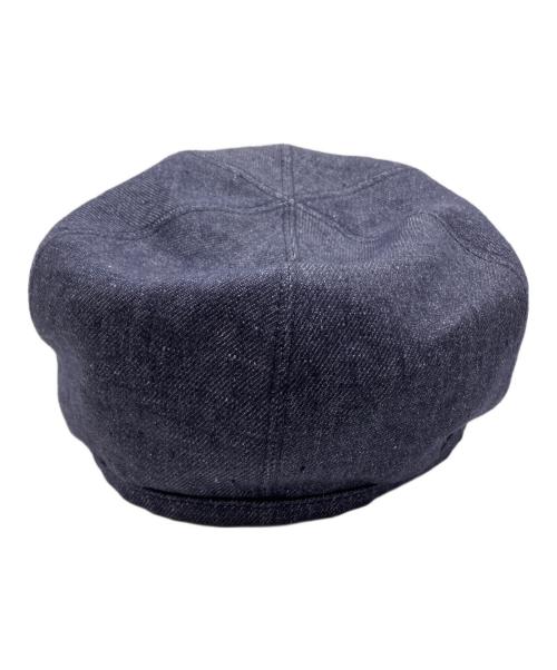 HERMES（エルメス）HERMES (エルメス) ガブリエル セリエ クルー ド セル ベレー帽 インディゴ サイズ:58の古着・服飾アイテム
