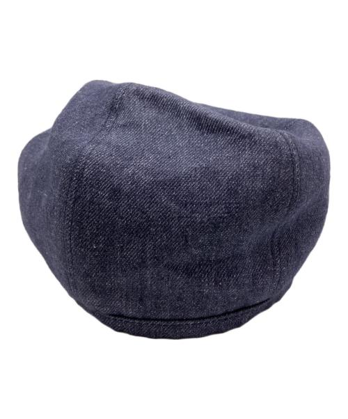 HERMES（エルメス）HERMES (エルメス) ガブリエル セリエ クルー ド セル ベレー帽 インディゴ サイズ:58の古着・服飾アイテム