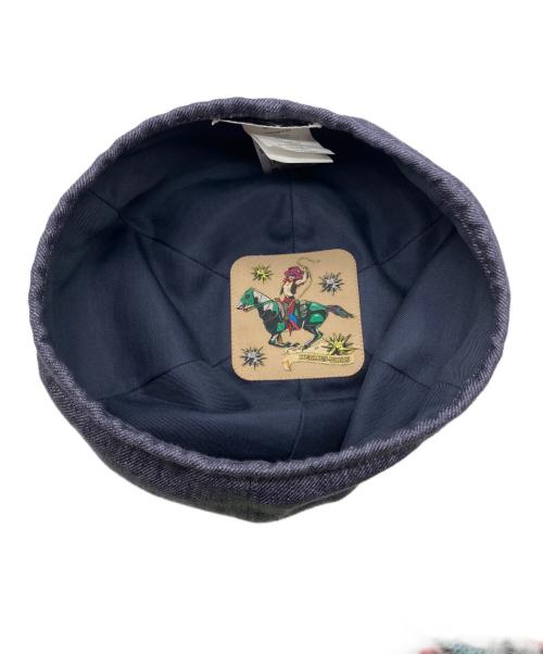 HERMES（エルメス）HERMES (エルメス) ガブリエル セリエ クルー ド セル ベレー帽 インディゴ サイズ:58の古着・服飾アイテム